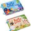 Livre d'activités Montessori pour bébé Mon premier livre calme Autocollants Jouet éducatif d'apprentissage précoce Jouet pour enfants Jeu d'association pour bébés 2 3 ans