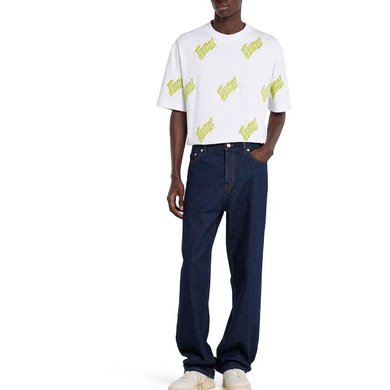 Gucci Embroidered Cotton Jersey T Shirt 798115-XJHDM-9007
