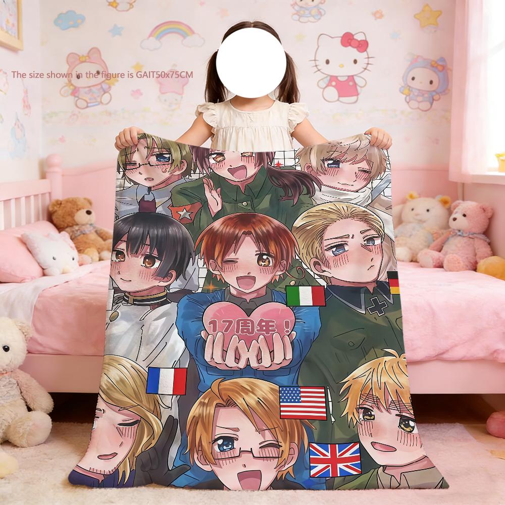 

Blanket For Hetalia Soft Throw Blanket for World Picnic Bed Sofa Home Group Bedroom Cozy Warm Stars Comfortable 75x90cm