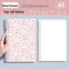 Fresh Floral B5 Loose-Leaf Notebook: Stylish for Instagram, Comfortable Design, Ideal for Students, Simple Spiral Binding.