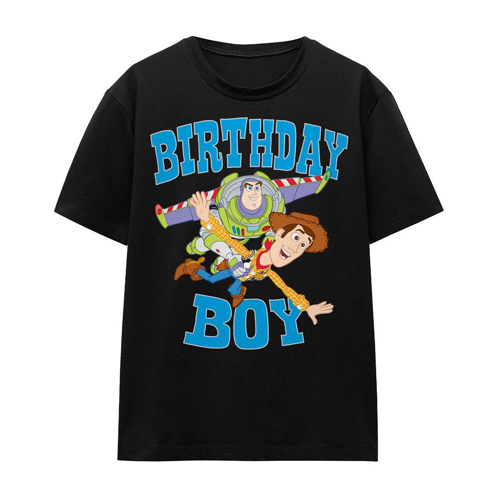 Toy Story Unisex Adult Birthday Boy Woody & Buzz Lightyear T-Shirt
