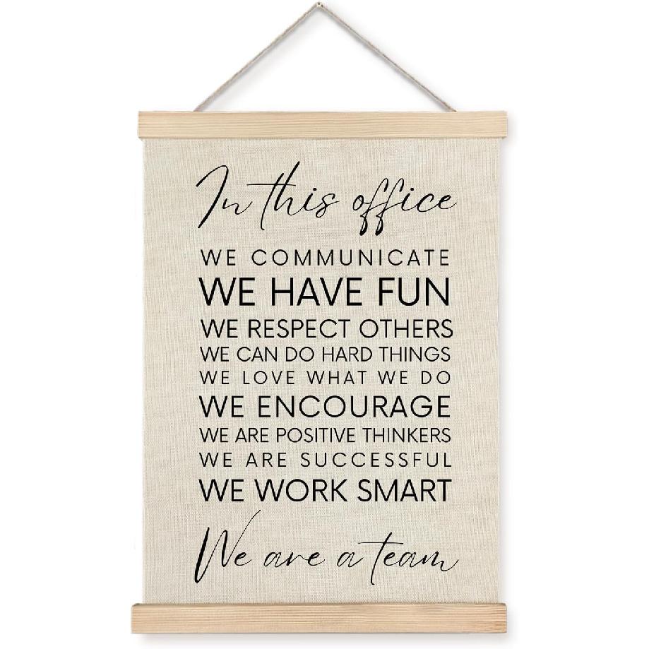 BearCake Human Resources Wall Art Office Decor,Human Resources Gifts for Women,Future HR Manager Student Graduation Gifts, 12x16 Inches Framed