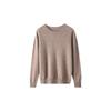 Women's Autumn/Winter Round Neck Pure Cashmere Knit Sweater