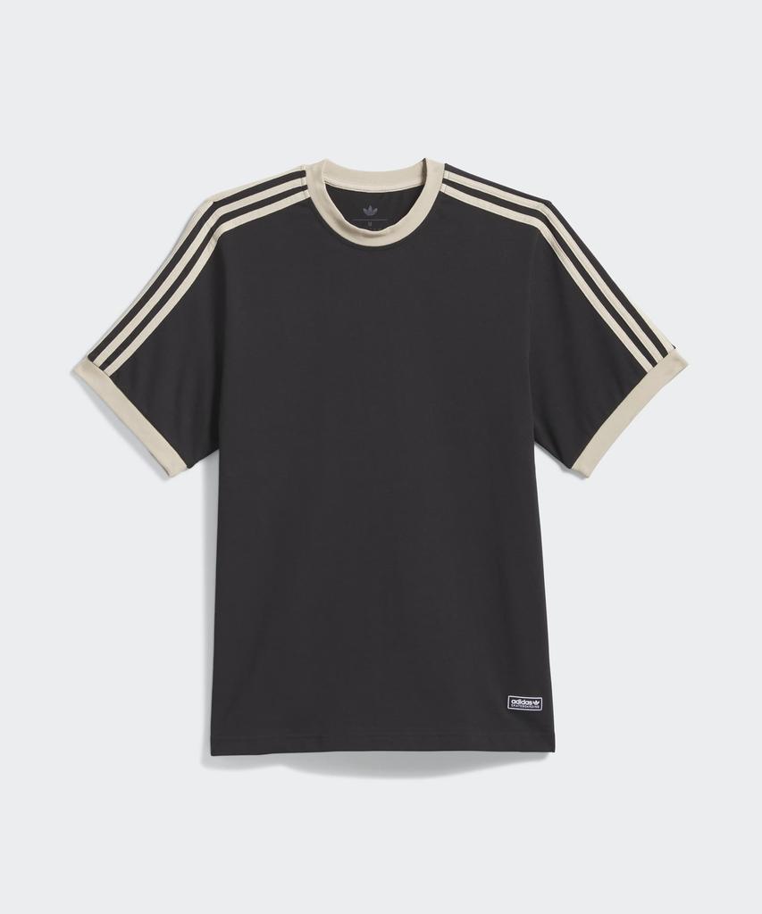 ADIDAS Skateboarding Ringer T-Shirt - Black:Khaki / Ks4343