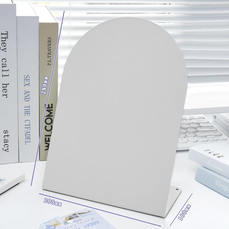 

Настільна дошка для повідомлень великої місткості Вертикальна вигнута магнітна фоторамка Дошка для нотаток Офісна домашня настільна прикраса 1 білий