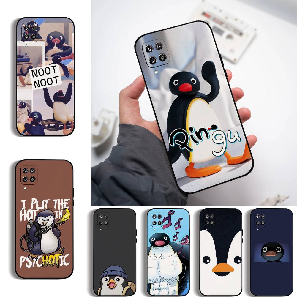 Cute P-Pingu Penguin Phone Case For Samsung Galaxy S21 S22 S23 S24ULTRA S25ULTRA FE Ultra Plus5G A52S S26 Soft Cover