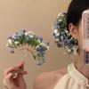 Fairy Starry Sky Flower Hiar Stick Bohemian Bride Side Clip Headwear Thai Hairpin  Bridesmaid