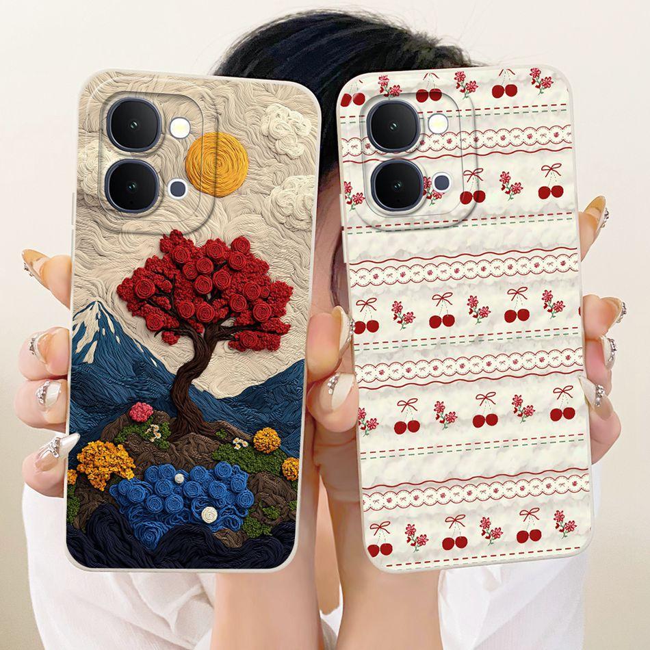For Vivo Y31d Y51 Pro Y500i Cute Cat Flower Cartoon Phone Case For Vivo Y31D Y51Pro Y500i Soft Silicone Covers Bumpers