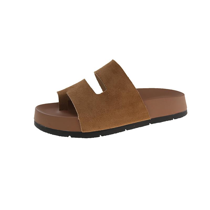

Soft-soled high-value Boken shoes half slippers women s shoes 2025 summer new wear flat-soled sandals muffin-soled shoes 40