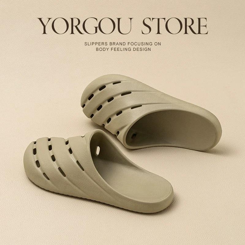 

Men s bag head cool slippers women s summer non-slip breathable men s deodorant indoor home eva half drag summer 44-45