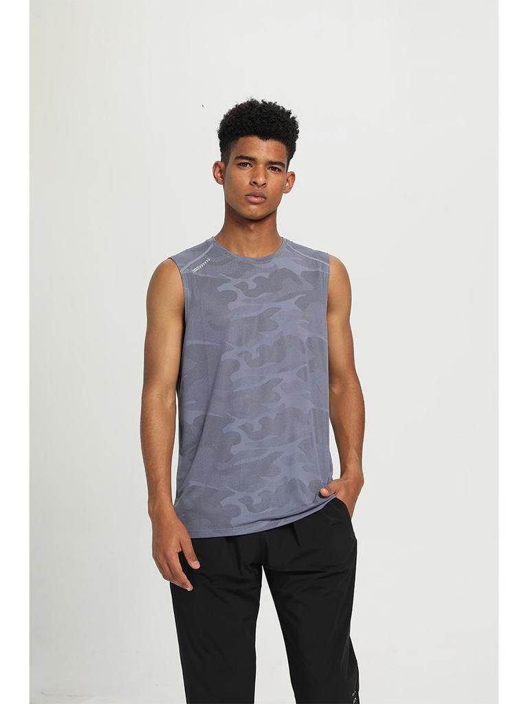 Men's Quick-Dry Sleeveless Sports Tank for Summer Training and Basketball