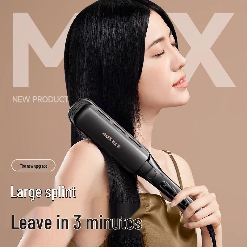 Dual-Use Professional Hair Salon Straightening & Curling Iron with Negative Ions
