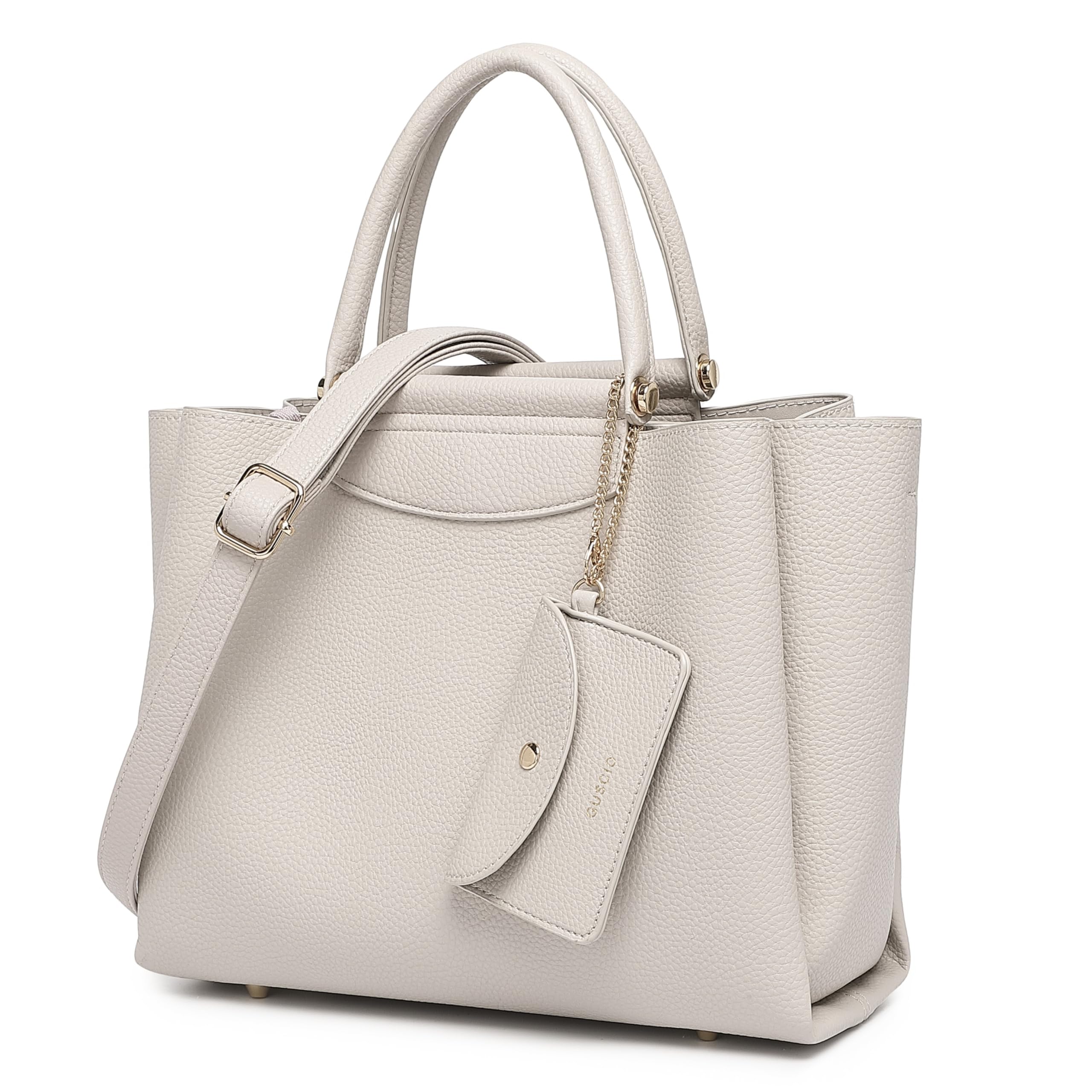 

Published in magazine oggi 2WAY tote bag High visibility PU leather handbag Elegance Square type Bit parts Ladies 171033 [Guscio Italy] (GREIGE)