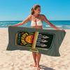 Retro Sardine Tin Beach Towel Patterned Sunscreen And Windproof Suitable For Swimming Pool Camping Travel Blanket