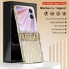 For Honor Magic V Flip 2 Case Mechanical Legend Electroplating PC Phone Cover with Rear Screen Film