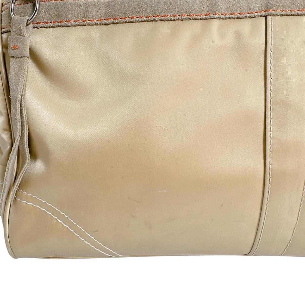 Coach Ashley Dot Handbag Nylon Brown Women B1481-F20027 Used