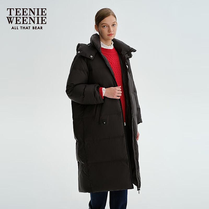 Teenie Weenie Women's Cloud Puffy Hooded Long Down Jacket