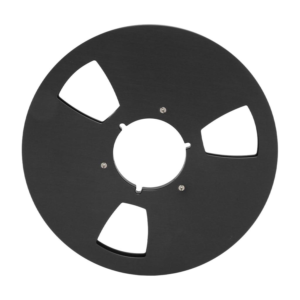 1 4 10.5 Inch Empty Tape Reel 3 Holes Universal Sound Tape Takeup Reel for Recording Open Reel Takeup Reel Machine Black