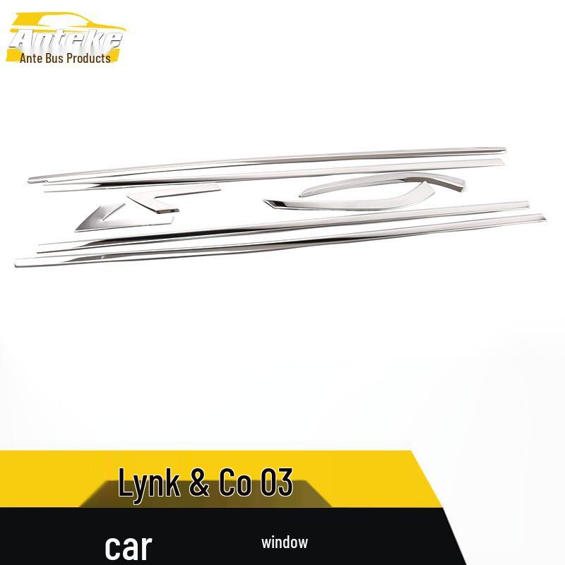 Lynk & Co 03 Stainless Steel Window Trim Anti-Scratch Bright Strip