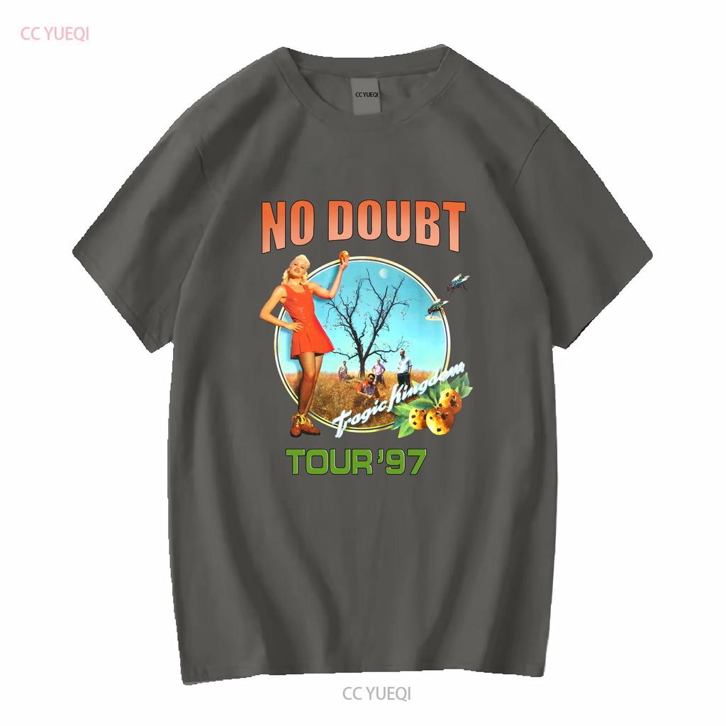 Vintage 1997 Koszulka z długim rękawem No Doubt Tour 87 Biała KV10583 vintage Wypłukana moda Wszechstronny top do noszenia na co dzień graficzny