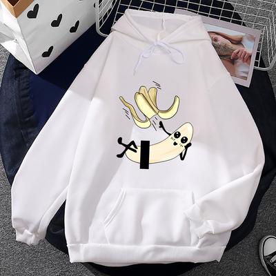 Naked Banana Cartoon Pullovers Hoody Cute Comic Clothes Fashion Brand Sweatshirts Longsleeve Fleece Casual Hoodie Oversized Top