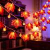 LED Pumpkin Lantern Halloween String Lights - Indoor Decorative Colored Lights for a Spooky Atmosphere