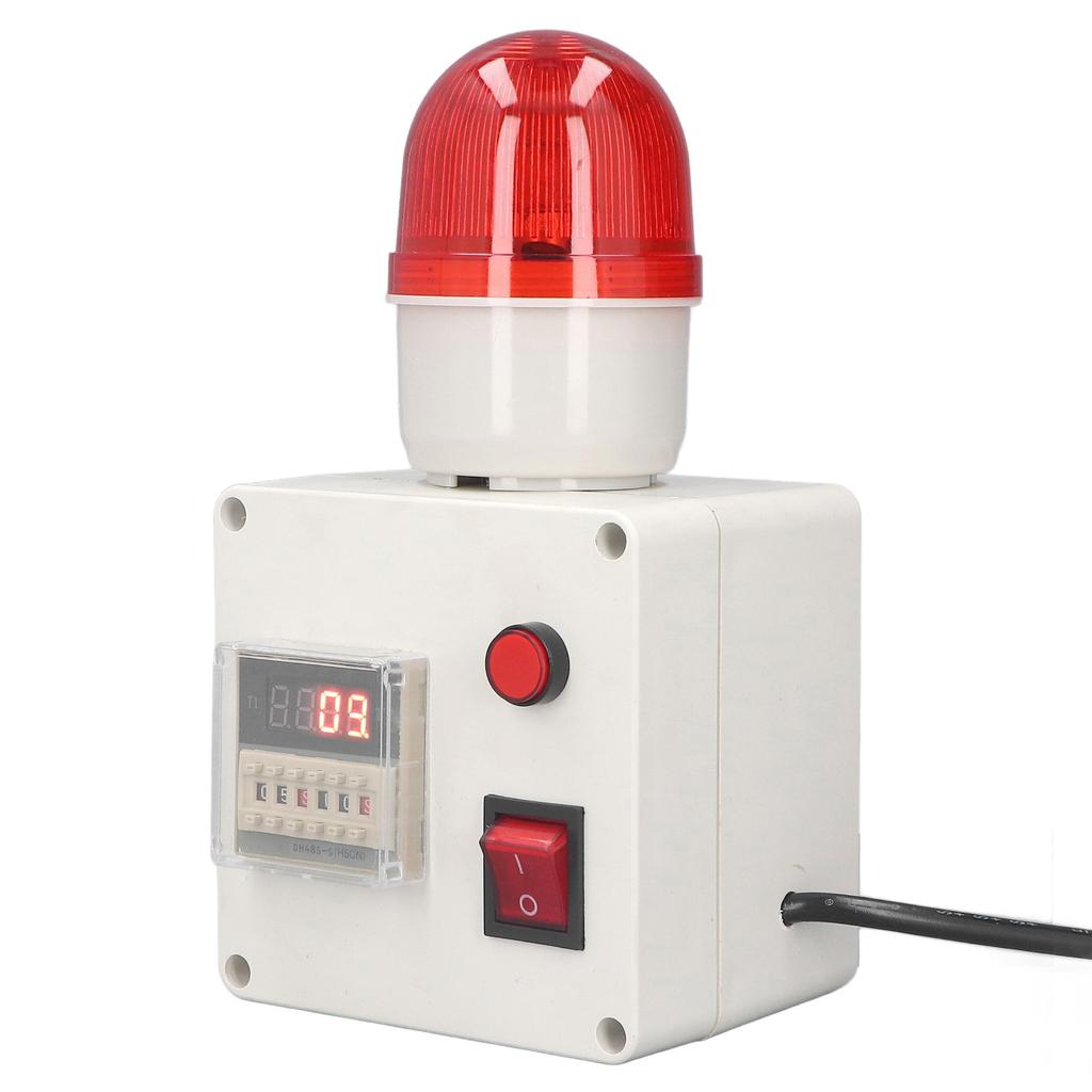 Industrial Alarm Smart Cycle Timing Siren 90‑110 High Decibel Sound Alarm 6 Digits