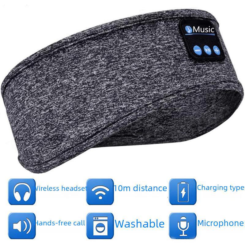Bluetooth 5.0 Wireless Music Sports Headscarf - Sweat-Absorbing Headband for Running