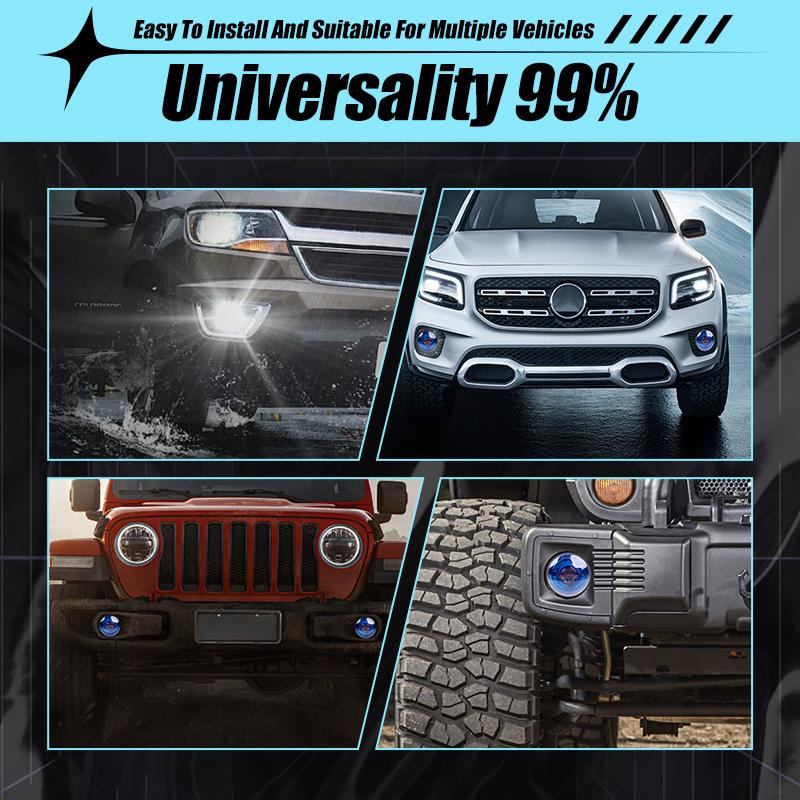 Proiectoare LED cu Angel Eye, Lumini de ceață, Lumini LED DRL pentru zi, Alb, Chihlimbar pentru Honda Nissan 33900-T0A-A01 H451SAJ100