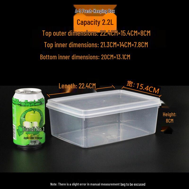 ZISIZ Plastic Food Storage Container