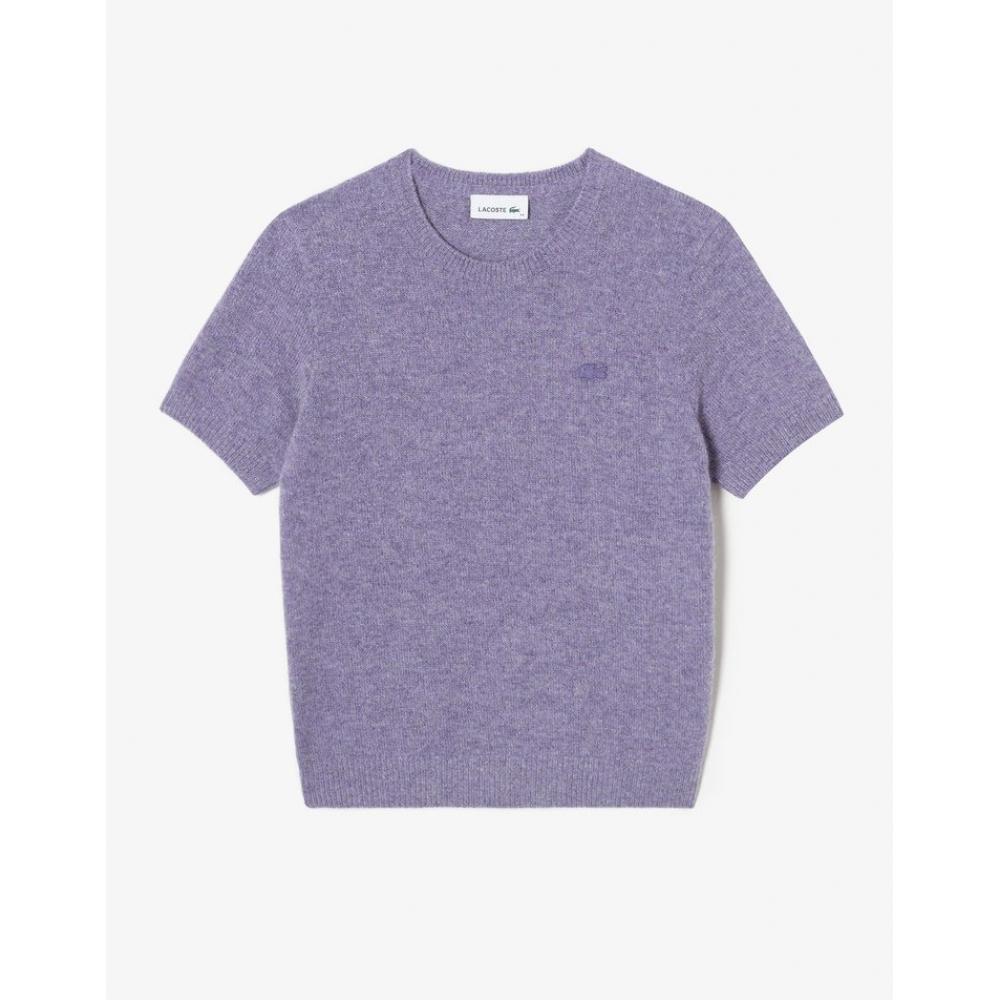 

Lacoste Женский свитер с коротким рукавом из шерсти альпаки Af100e 54n Gfu 034
