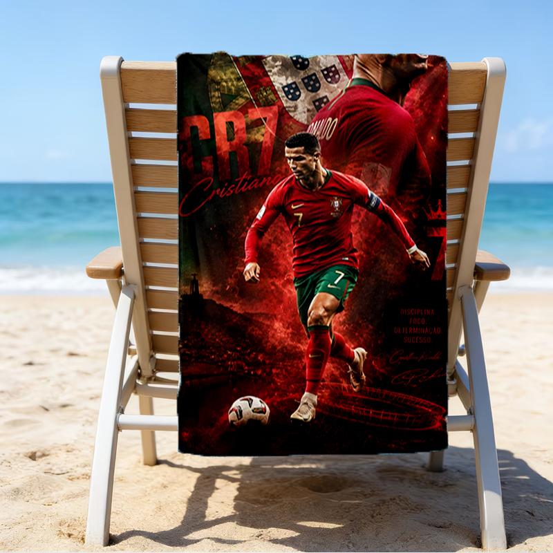 Man United Soccer Action Beach Towel - Soft, Absorbent Microfiber, Lightweight, Ideal for The Beach, Parties, Travel, Camping fan gifts