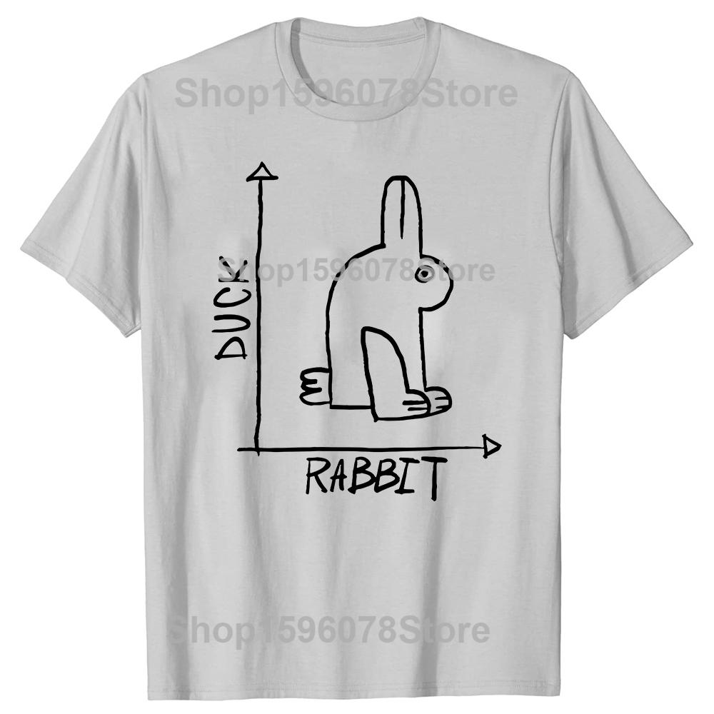 Funny Science Nerd Duck or Rabbit Physics Math Geek Tshirts Men Women Casual Tshirt 100 Cotton Loose Oversized T Shirt Summer