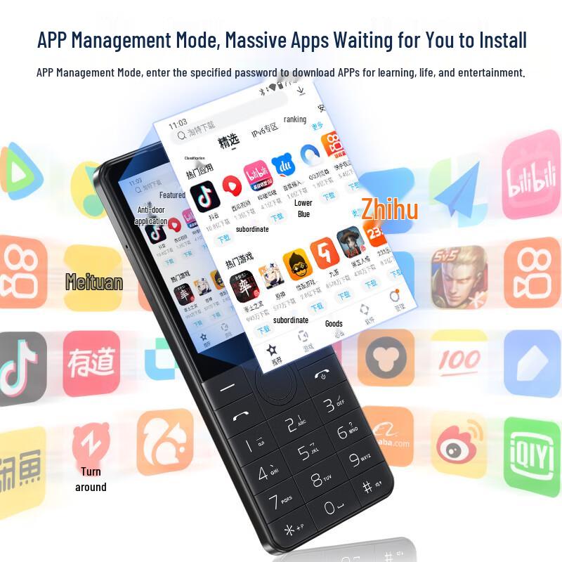 DOOV R17 4G Android Feature Phone ohne Kamera (CN-Version)
