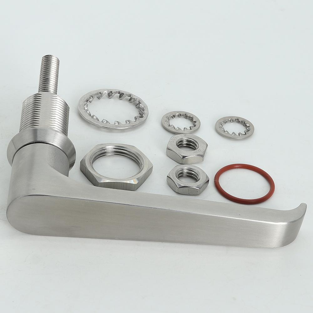 Industrial Stainless Steel L Handle Compression Latch Adjustable Quarter Turn Lock for Electrical Box Equipment Cabinet Door