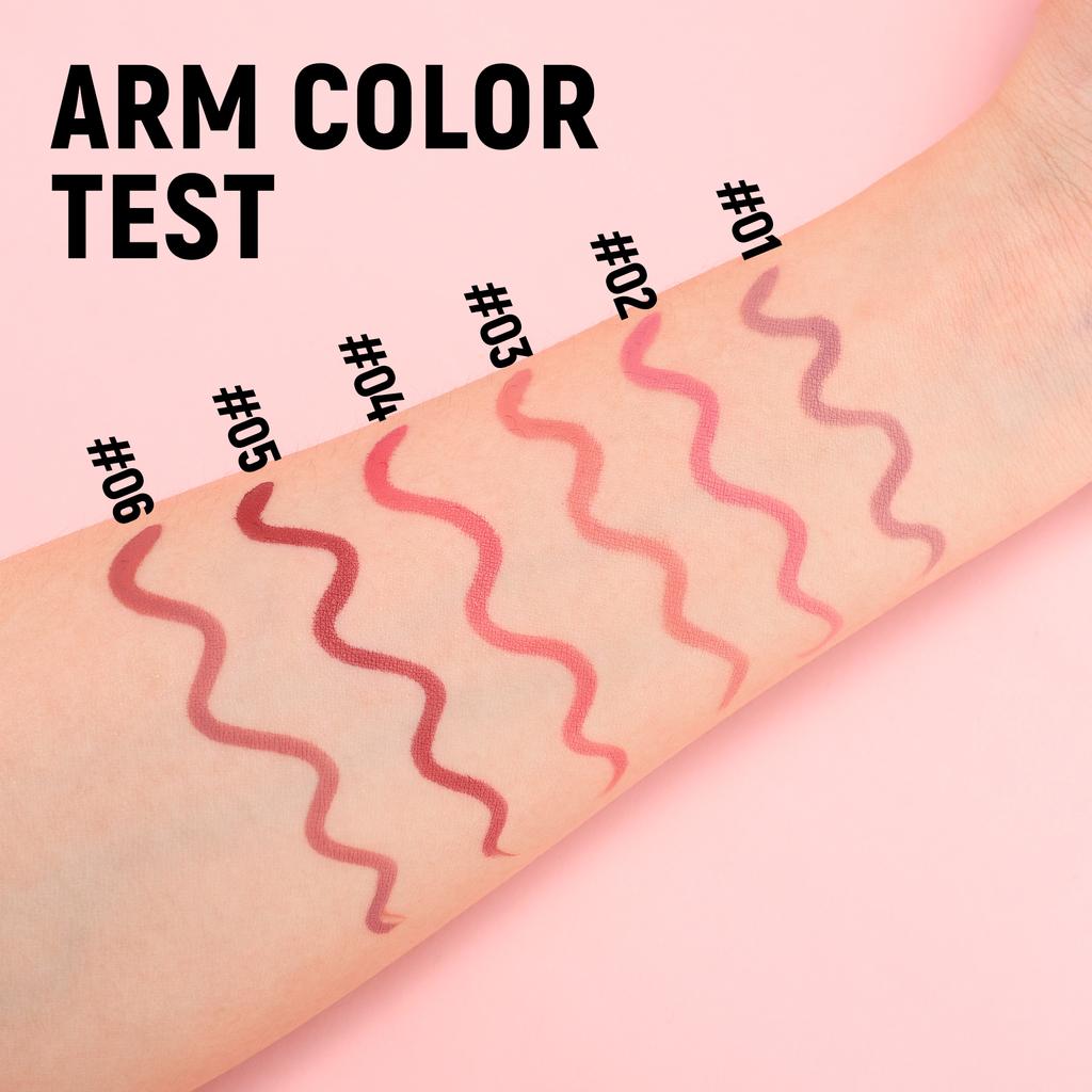 6pcs Precision Lip Liner Pencil Set, Waterproof Long-Lasting Matte Lip Contour Pen with Slanted Tip, Nude Lip Shaper Makeup for Defined and Plump Lips
