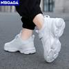 Four Seasons Children's Fashion Sports Shoes Breathable Student White School Walking Shoes Anti-skid Boys& Girls Casual Running Sneaker