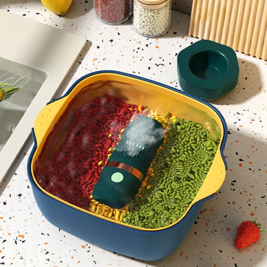 Fruit And Vegetable Cleaner Portable Wireless Capsule Food Purifier for Produce Waterproof 10-Min Detox Machine for Home Travel