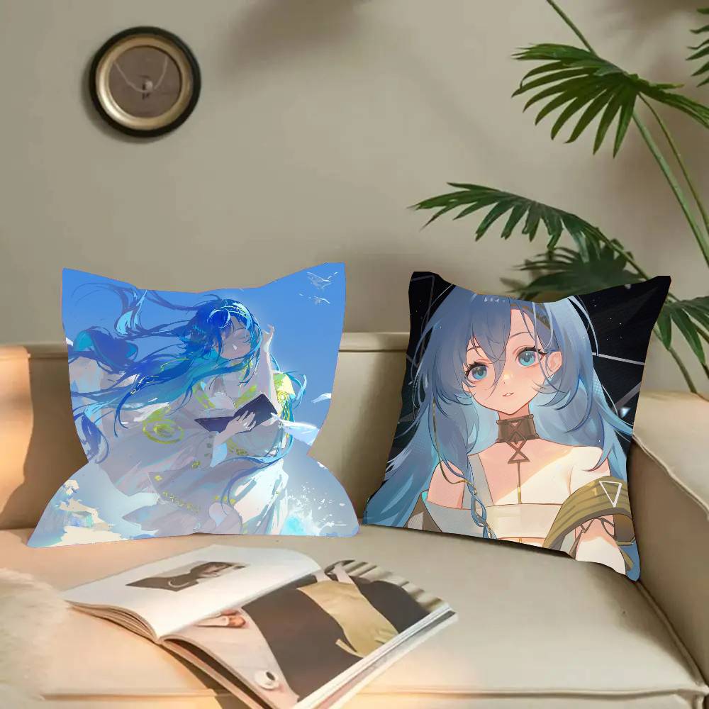 37 Animated Game R-Reverse 1999 Pillow Case Fashion Square Pillowcase Bedroom Sofa Room Ins Decoration Leisure