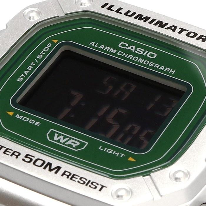 Casio Standard Digital Watch W-218HD-3AV (Silver/Green)