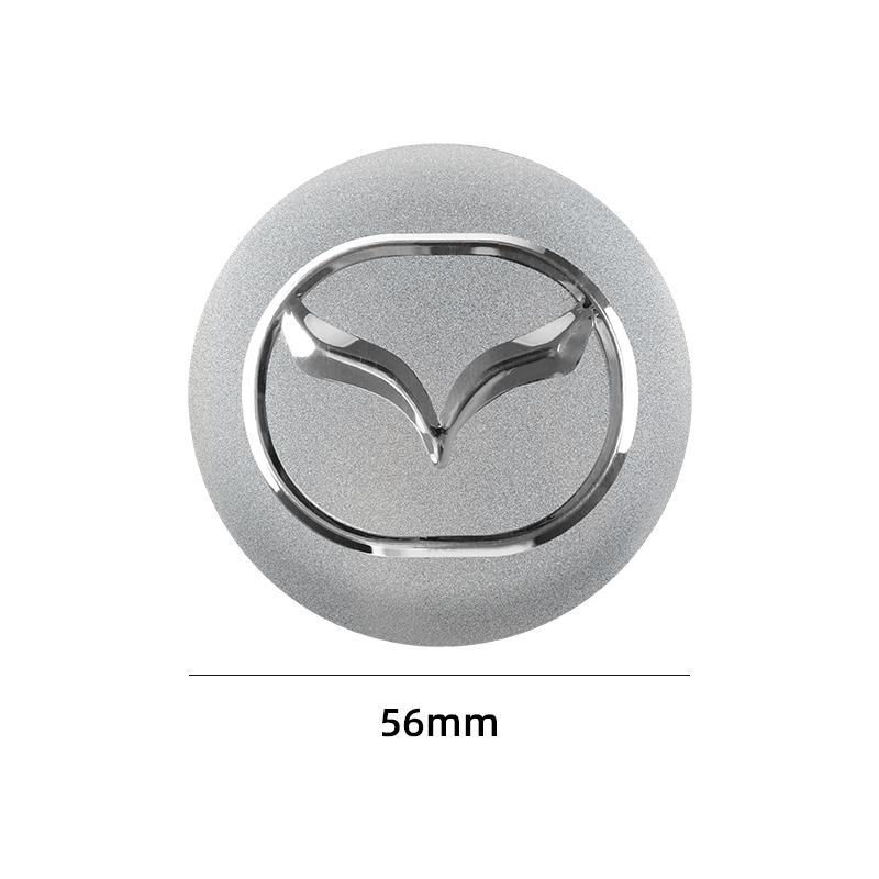 4pcs 56mm Car Wheel Center Hub Cap Badge Emblem Decal Wheel Sticker For Mazda 3 6 Atenza Axela Demio CX3 CX5 MP MS RX8 W4
