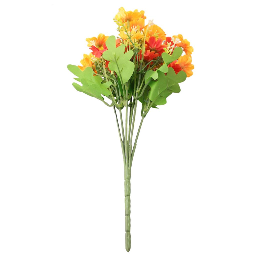 Realistic Bouquet of Silk Faux Flowers for Art Hall and Public Area Decor