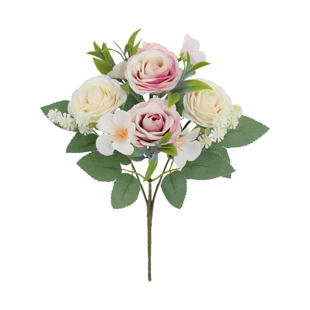 Lifelike with Stems Artificial Rose Flowers Real Touch Floral Arrangements Silk Flowers Fake Flower Bouquets Party Centerpieces