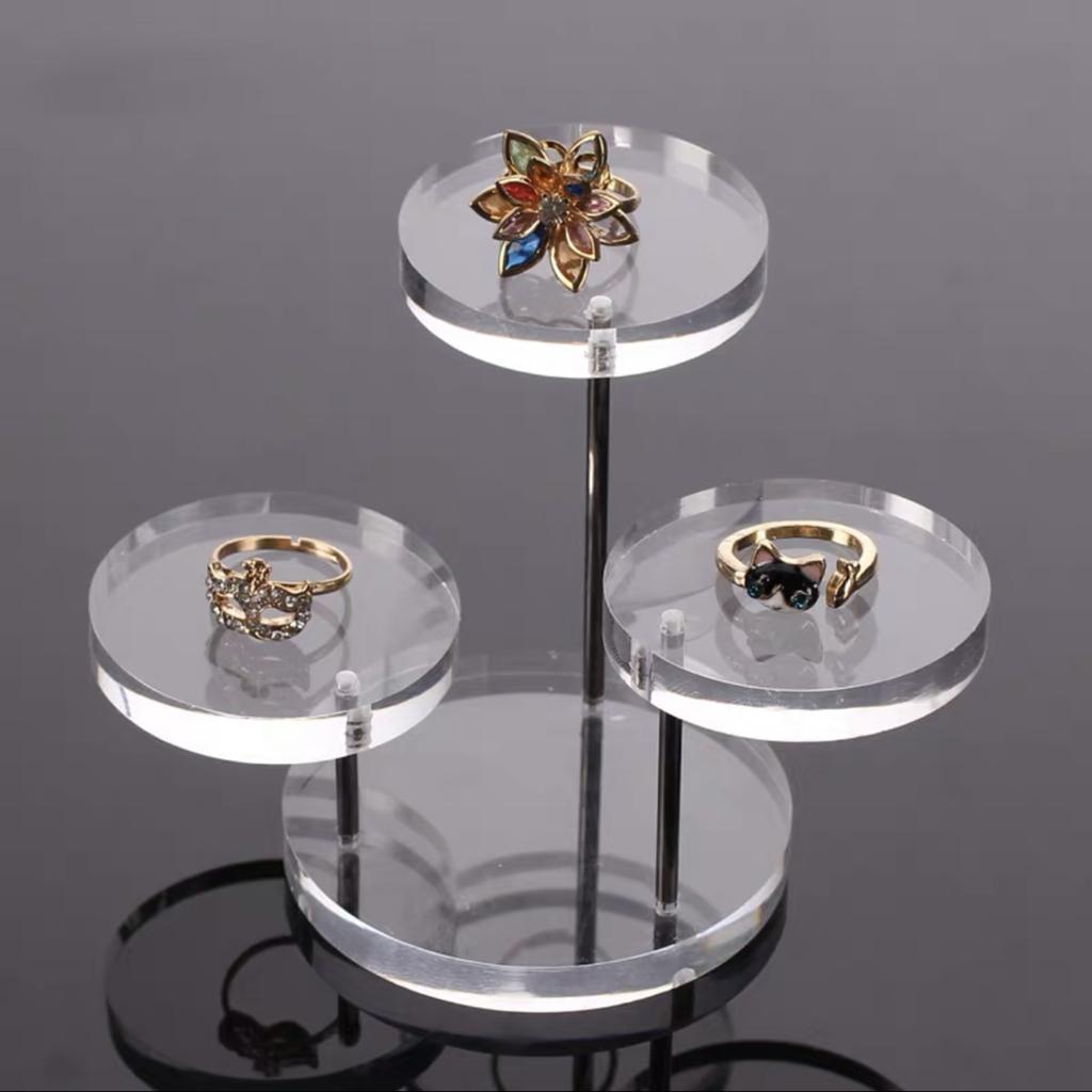 Stylish Jewelry Organizer Holder Acrylic Rings Display Stand Jewelry Storage Organizer for Rings Earrings Bracelets