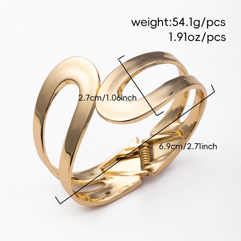 New jewelry personalized Mobius ring bracelet electroplated wind alloy bracelet open bracelet