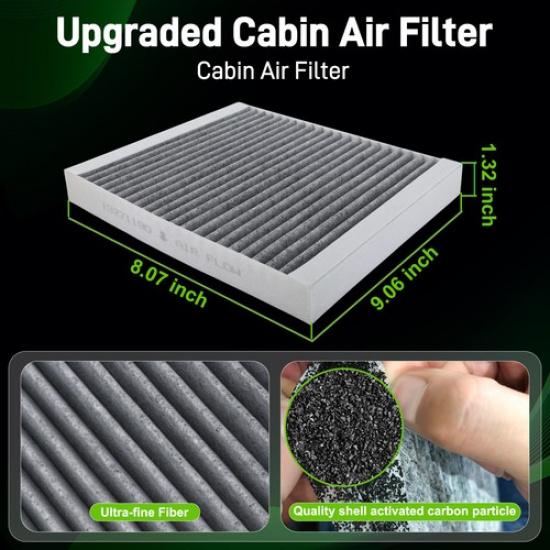 Engine and Cabin Air Filter for Buick Encore 2013- Chevrolet Trax 2013-