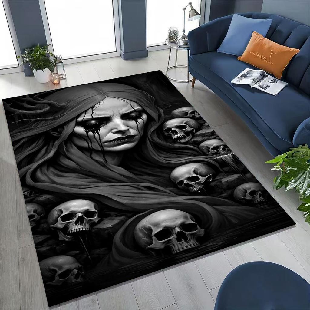 27 Style Terrifying Ghost Spirit Apparition Specter Gothic Rug for Bedroom Living Room Sofa Home Doormat Decor,Non-slip FloorMat