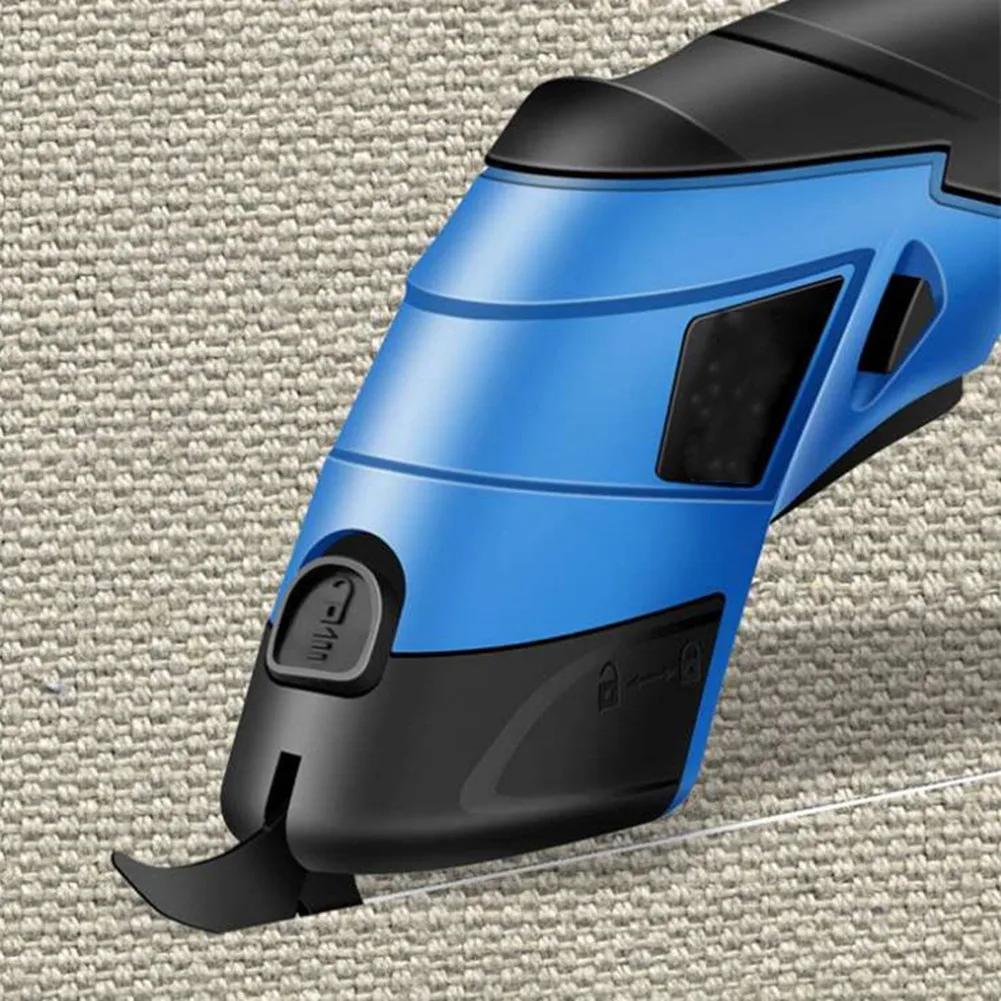 JANGKLIFE DIY Elektrische Schere Stoffschneiden Leder Schneider Wolframcarbidklingen Tragbare Handwerkzeuge Lithiumbatterien