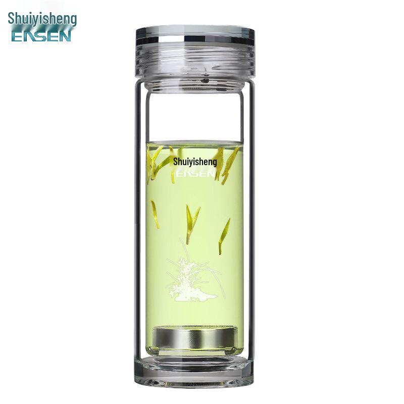 Shuiyisheng Double-Layer Insulated Glass Tea Cup