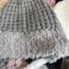 Cute Strap Fleece Knitted Pullover Hat Children Autumn and Winter Warm Ear Protection Wool Hat Shows Small Face